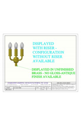3 Light Candelabra